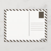 Carte Postale faisons du café (molécule de caféine) (Dos)