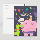 Carte Postale Faisons la fête (Devant / Derrière)