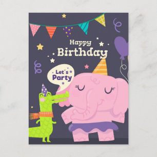 Carte Postale Faisons la fête