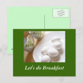 Carte Postale Faisons le petit-déjeuner (Devant / Derrière)