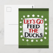 Carte postale Faisons Manger Les Canards (Devant / Derrière)
