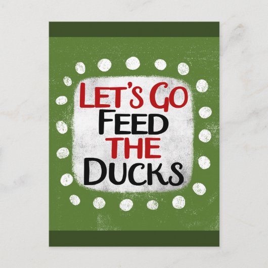 Carte postale Faisons Manger Les Canards (Devant)