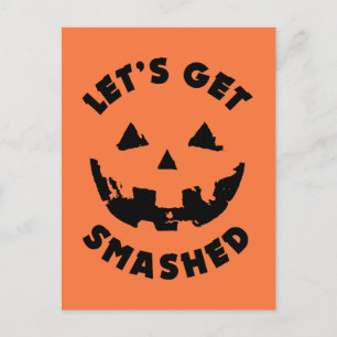 Carte Postale Faisons tomber - Citation d'Halloween