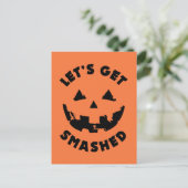 Carte Postale Faisons tomber - Citation d'Halloween (Debout devant)