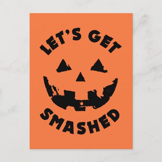 Carte Postale Faisons tomber - Citation d'Halloween (Devant)