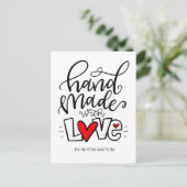 CARTE POSTALE FAIT À LA MAIN AVEC AMOUR, (Debout devant)