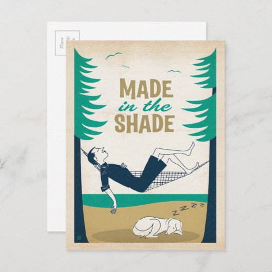 Carte Postale Fait à l'ombre (Devant / Derrière)