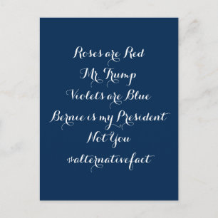 Carte Postale Fait alternatif : Bernie est mon président