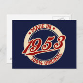 Carte Postale Fait En 1953 (Devant / Derrière)