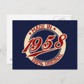 Carte Postale Fait En 1958 (Devant / Derrière)