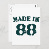 Carte Postale Fait En 1988 (Devant / Derrière)