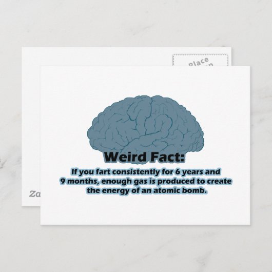 Carte Postale Fait étrange - Pic atomique (Devant / Derrière)