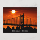 Carte Postale Fait intéressant Brooklyn Bridge (Devant)