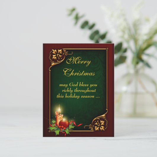 Carte postale faite sur commande de Joyeux Noël (Debout devant)