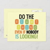 Carte Postale Faites Ce Qu'Il Faut (Devant / Derrière)