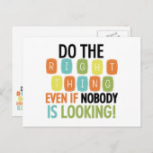 Carte Postale Faites Ce Qu'Il Faut (Devant / Derrière)