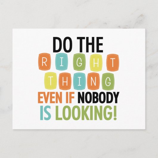 Carte Postale Faites Ce Qu'Il Faut (Devant)