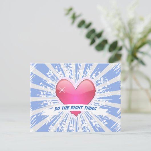 Carte Postale Faites ce qu'il faut (Debout devant)