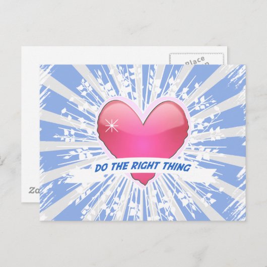 Carte Postale Faites ce qu'il faut (Devant / Derrière)