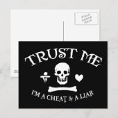 Carte Postale Faites confiance au pirate (Devant / Derrière)
