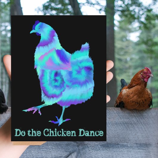 Carte Postale Faites Danser le poulet Dance amusant Art animal c