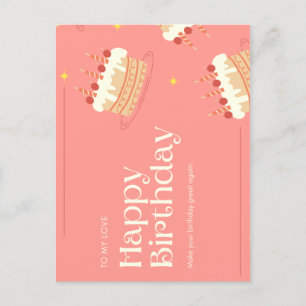 Carte Postale Faites de votre anniversaire une grande invitation