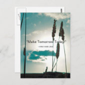 Carte Postale "Faites demain aujourd'hui !" Devis (Devant / Derrière)