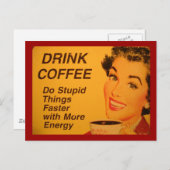 Carte Postale Faites des choses stupides plus vite (Devant / Derrière)