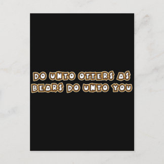 Carte Postale faites des loutres comme les ours vous le font