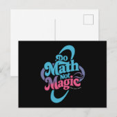 Carte Postale Faites des maths pas de la magie amateurs de maths (Devant / Derrière)