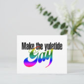Carte Postale Faites du yuletide GAY (Debout devant)