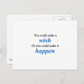 Carte Postale Faites en sorte que cela arrive (Devant / Derrière)