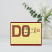 Carte Postale Faites-le (Debout devant)