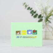 Carte Postale Faites-le Organiquement (Debout devant)