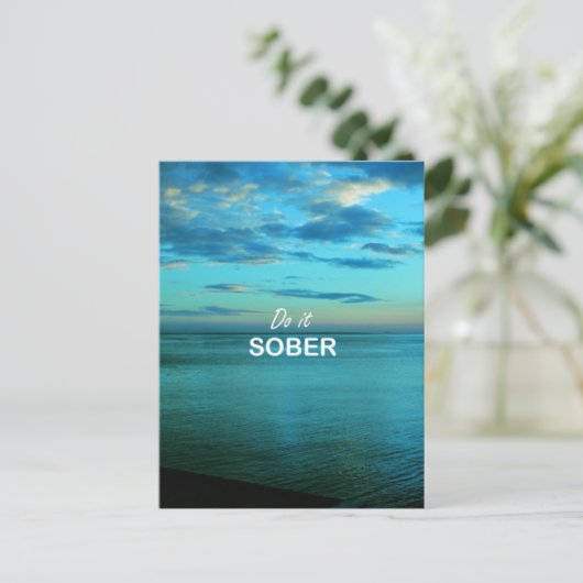 Carte Postale Faites-le sobre (Debout devant)