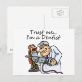 Carte Postale Faites-moi confiance I Est Dentiste (Devant / Derrière)