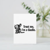 Carte Postale Faites-moi confiance Im A Goalie (Hockey) (Debout devant)