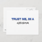 Carte Postale Faites-moi confiance Je suis Geisha (Devant / Derrière)