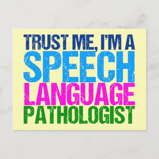 Carte Postale Faites-moi confiance, je suis orthophoniste (Devant)