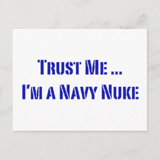 Carte Postale Faites-moi confiance Je suis un Nuke de la Marine