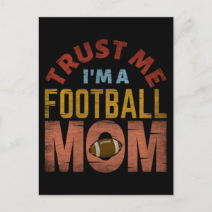 CARTE POSTALE FAITES MOI CONFIANCE JE SUIS UNE MAMAN DE FOOTBALL