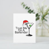 Carte Postale Faites-moi confiance M A Bartender Martini (Debout devant)