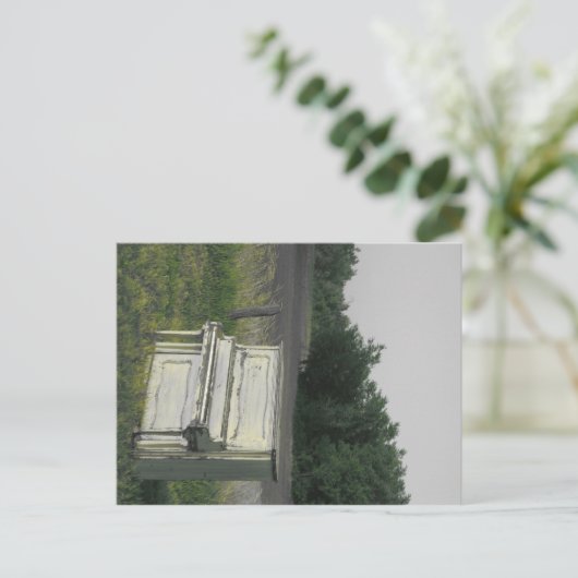 Carte Postale Faites-moi un instrument (Gris/Vert) (Debout devant)