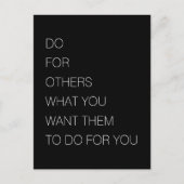 Carte Postale Faites Pour Les Autres Ce Que Vous Voulez Qu'Ils F (Devant)