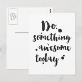 Carte Postale Faites Quelque Chose D'Intéressant Aujourd'Hui - C (Devant / Derrière)