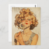 Carte Postale Faites un Dandelion de souhaits (Devant / Derrière)