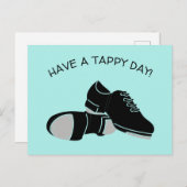 Carte Postale Faites un Tappy Day Tap Chaussures de danse (Devant / Derrière)