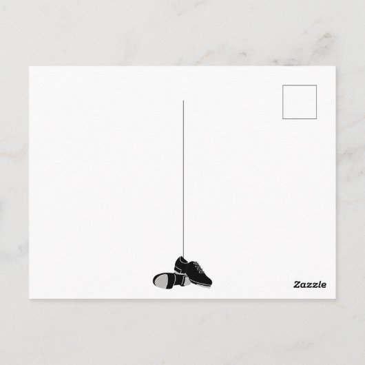 Carte Postale Faites un Tappy Day Tap Chaussures de danse (Dos)