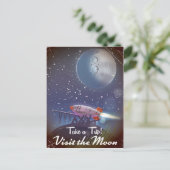 Carte Postale Faites un voyage ! Visitez l'affiche du dessin ani (Debout devant)