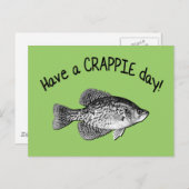 CARTE POSTALE FAITES UNE JOURNÉE DE CRAPPIE (Devant / Derrière)